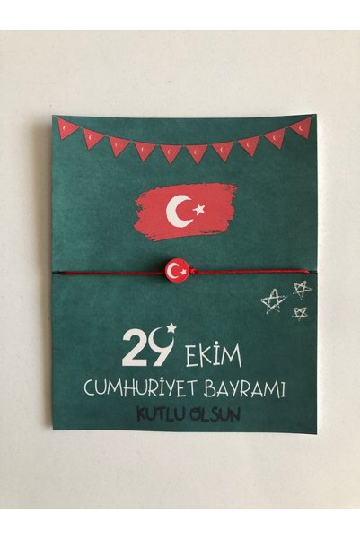 HOBİREYON 29 Ekim Cumhuriyet Bayramı Hediye Bileklik (5 Adet)