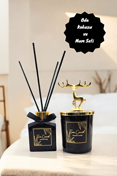 Tiem Concept Yılbaşına Özel Hediyelik Gold Geyik Detaylı Çubuklu Oda Kokusu 1...