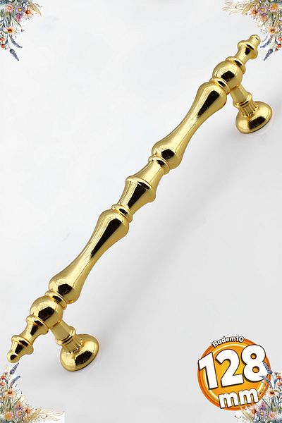 Badem10 Mâner metalic Nilay Gold 128 mm- 12,8 cm Mobilier Bucătărie Sertar Dulap Dulap Mânere Mâner Mâner Aur