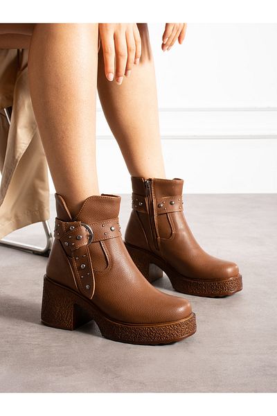 Alemdar Shoes ΡΟΜΑΝΙΑ Γυναικείες μπότες με λεπτομέρεια με αγκράφα