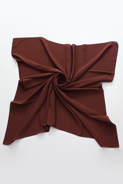 Valino 110x110 Μεταξωτό Φουλάρι Medina - Καφέ Σοκολάτα