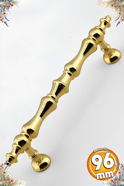 Badem10 Mâner metalic Nilay Gold 96 Mm-9,6 Cm Mobilier Bucătărie Sertar Dulap Dulap Mânere Mâner Mâner Aur