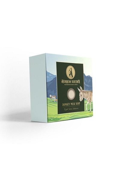 JASPER Hürrem Sultan 100% Natural Brightening Renewing Donkey Milk Hand, Face and Skin Soap 150 Gr