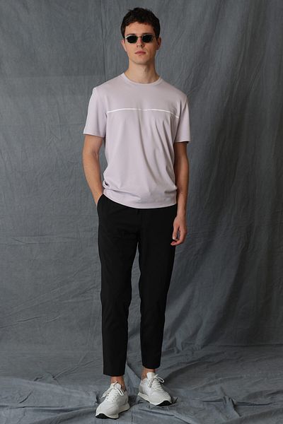 Lufian Carny Herren Basic T-Shirt Flieder