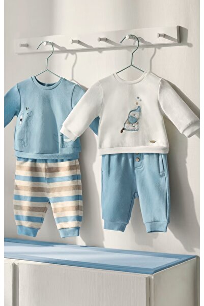 MAYORAL Newborn Brushed Plush 4 Piece Tracksuit