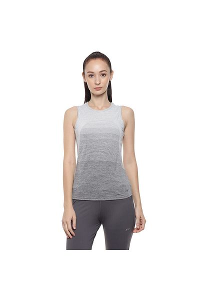 Nivia Tank TOP-1 (Light Grey, XS) | For Yoga, Running, Jogging, Training | Good Compression