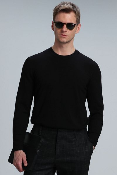 Lufian Speed Herrenpullover Schwarz