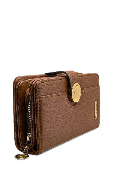 sinbEsg Special Design Women's Wallet with Magnet, Multi-Eye Zipper, Plenty of Card Holders and Coin Compartments