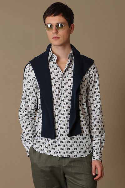 Lufian Jakob Herren Smart Shirt Slim Fit Grün