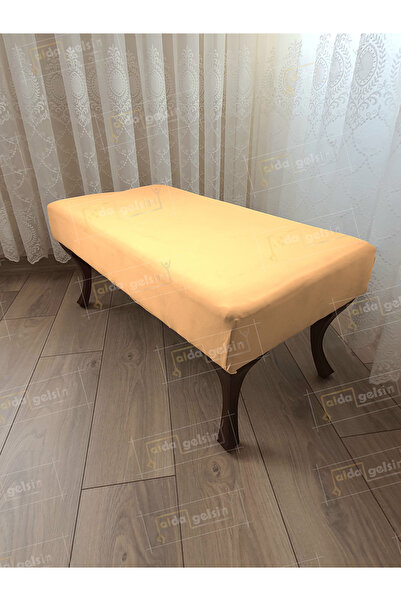 aldagelsin Ayak Ucu Kapı Önü Antre Düz Bench Puf Orta Sehpa Ceviz Ayak (90*45)