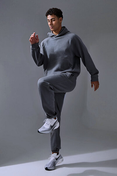 BayBayan Ανδρικό σετ αθλητικής φόρμας με κουκούλα με καγκουρό τσέπη 3 κλωστών