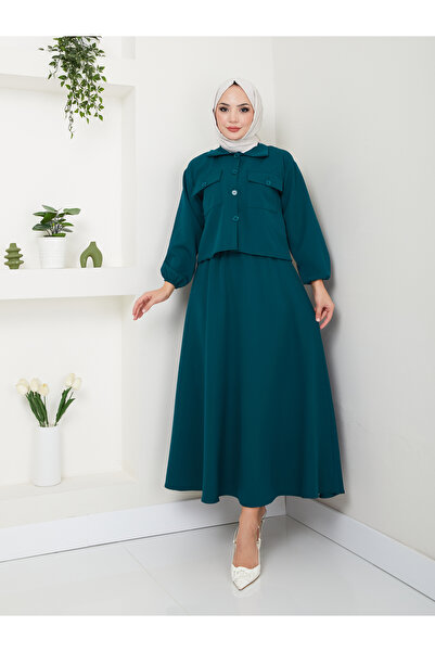 VOLT CLOTHİNG Női sapkás ing szoknya szett