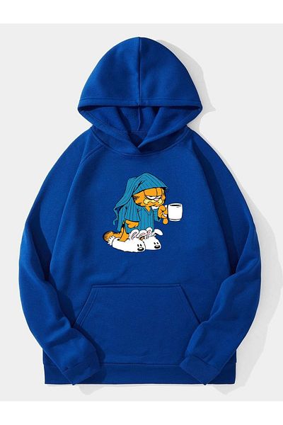 Moda Glo Унисекс суичър с качулка Garfield