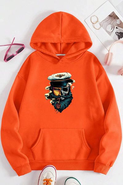 Moda Glo Унисекс суитшърт с качулка Captain