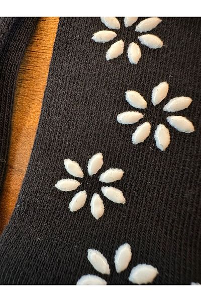 Diba Anti-Slip Sole Silicone Patterned Booties Socks 6 Pack