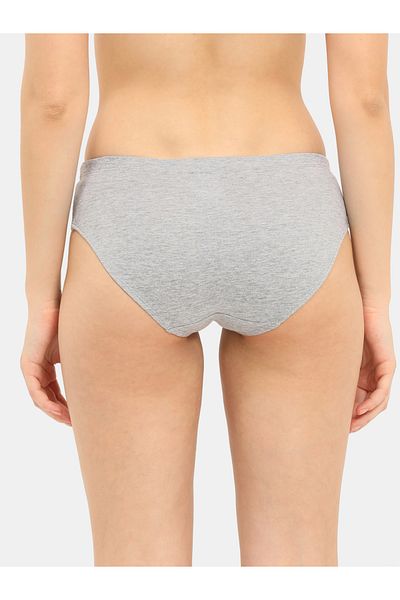 Envie By Styli Pack of 3 - Logo Detail Cotton Mid Briefs