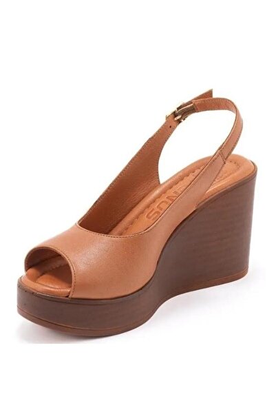 Venüs 2310802Y Women's Genuine Leather High Wedge Sole Gova Shoes