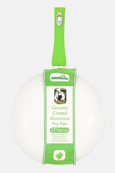 Euro Home Ceramic Coated Aluminum Fry Pan, Green