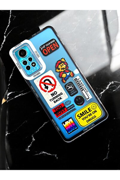 Merwish Xiaomi Redmi Note 12 Pro 4g Uyumlu Süper Mario Desenli 2.0 Mm Kamera ...