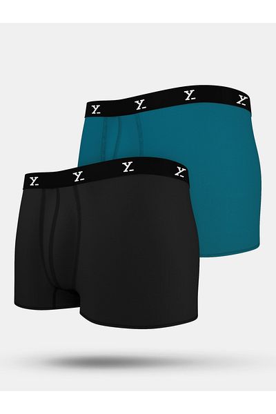 XYXX By Styli Pack of 2 - Logo Waistband Detail Trunks