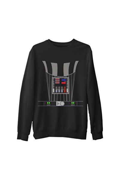 Lord T-Shirt سترة سميكة للرجال من Star Wars - Darth Vader Armor باللون الأسود