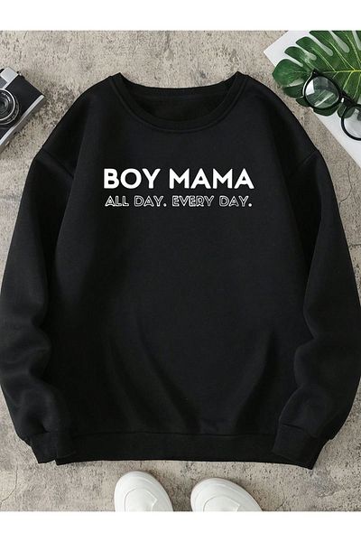 Moda Glo Unisex Boy Mama Written Sweatshirt