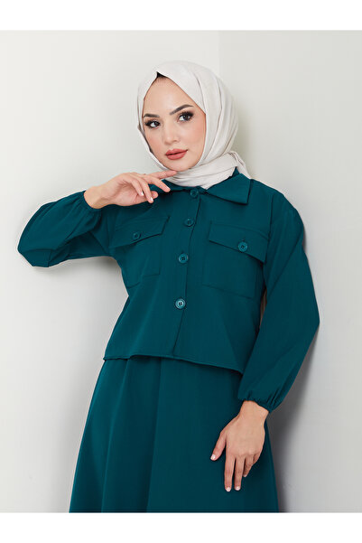 VOLT CLOTHİNG Női sapkás ing szoknya szett