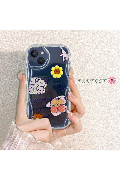Caseji iPhone 13 Uyumlu Özel Baskılı 3D Gerçek Oyuncaklı Esnek Silikon Kılıf