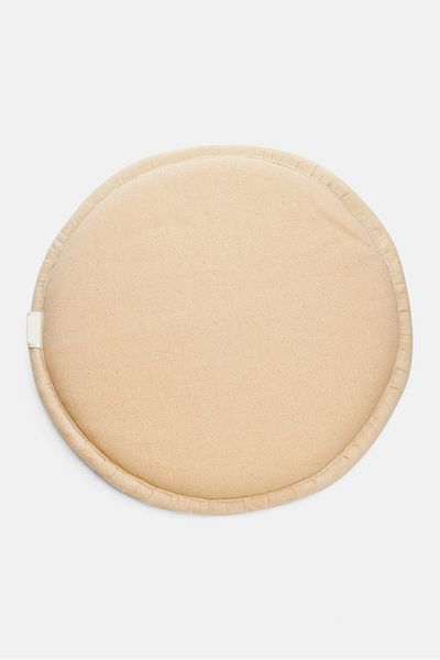 Muy Mucho Velvet Chair Cushion 35 X 2,5 Cm, Off White