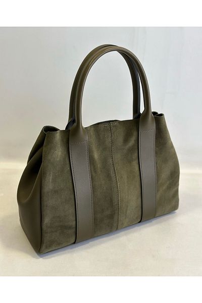 My Easy Shop Geanta de dama MesBag din piele naturala piele intoarsa marime mare sezon nou