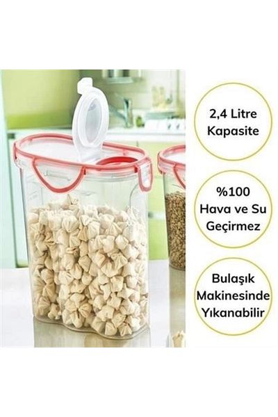 shop Buffer® 2.4 Liter Food Storage Container with Lockable Lid and Seal Air, Water and Liquid Proof - SA590