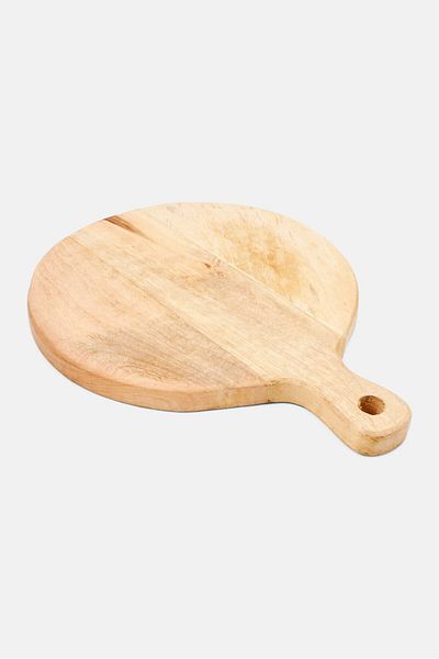 Market Finds Wood Natural Stain Chopping Board, 12 X 10 X 1 Cm , Beige