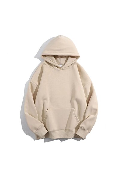 Moda Glo Plain Oversize Hooded Sweatshirt Hodie