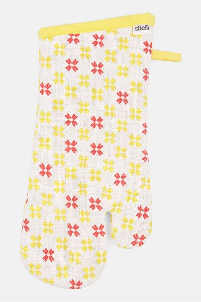 Sttelli Oven Mitten 32 H X 15 L Cm, Yellow Combo