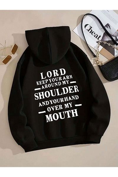 Moda Glo Hanorac unisex Lord Shoulder Mouth Written