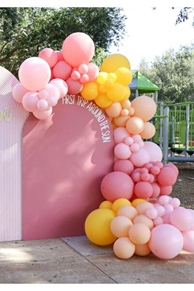 Çemrek Süs Parti Набір рожевих гірчичних повітряних кульок, 100 штук