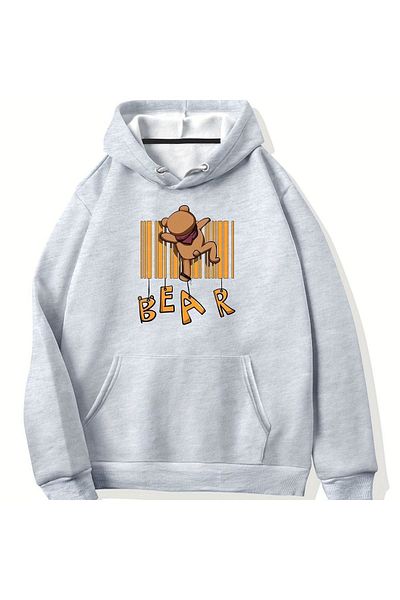 Moda Glo Φούτερ με στάμπα Unisex Climbing Bear