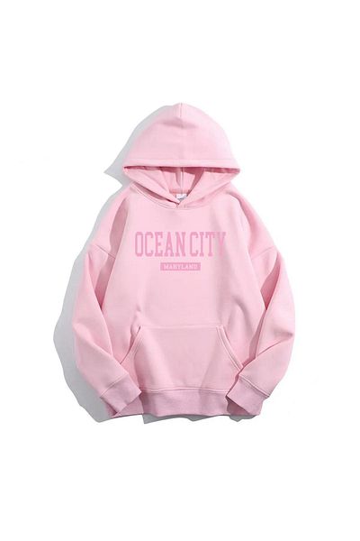 Moda Glo Φούτερ με κουκούλα Ocean City Unisex