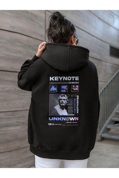 Moda Glo Hanorac scris Keynote unisex