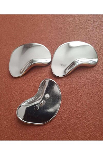 Beyna Special Design Silver Plated Metal Button 5 cm 1 Pack 3 Pieces