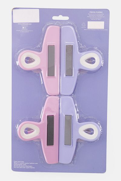 Cook With Color 4 Pc Jumbo Bag Clips, Lavender
