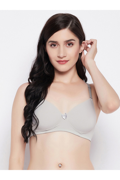 Clovia By Styli Solid Padded Full Cup Wire Free T-shirt Bra