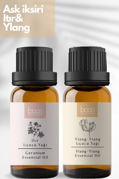 Boco Nature Elixir of Love - 2-Pack Advantageous, Push and Ylang-Ylang Pure Tip Oil, Censer Massage and Spa - 20 ml