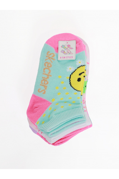 SKECHERS Pack of 6 - Graphic Pattern Non Terry Low Cut Socks