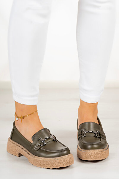 Erkan Saçmacı Туфлі-мокасини з натуральної шкіри Еллісон Хакі