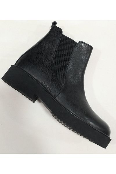 Bulldozer 230612 Women's Daily Genuine Leather Comfort Sole Chelsea Boots