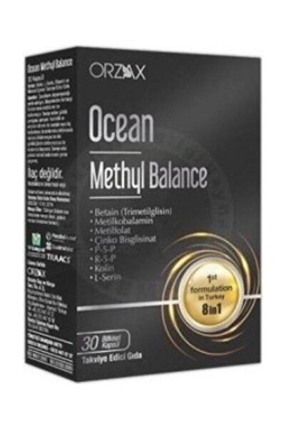 Orzax Ocean Methyl Balance 30 Kapsül