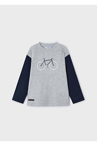 MAYORAL Χειμερινό μακρυμάνικο μπλουζάκι για αγόρια ΑΝΟΙΧΤΟ ΓΚΡΙ