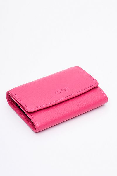 Fossil Genuine Real Leather Women's Card Holder Wallet 8010