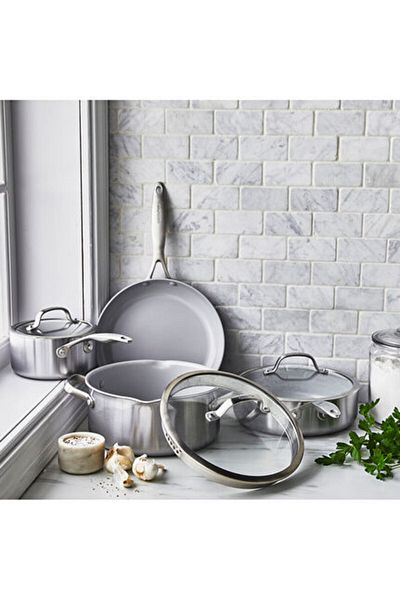 Greenpan Venice Pro 7-Piece Pot and Pan Set